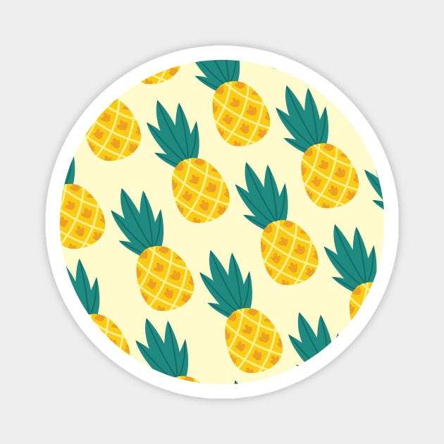 pineapple pattern Magnet by Yenz4289